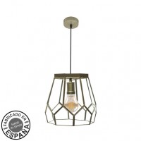 Distribuidor - Lâmpadas Diversas | Colgantes Moderno | COLGANTE LENTE GRANDE 1XE27 CUERO REGX25X25CM Ref: 221192514